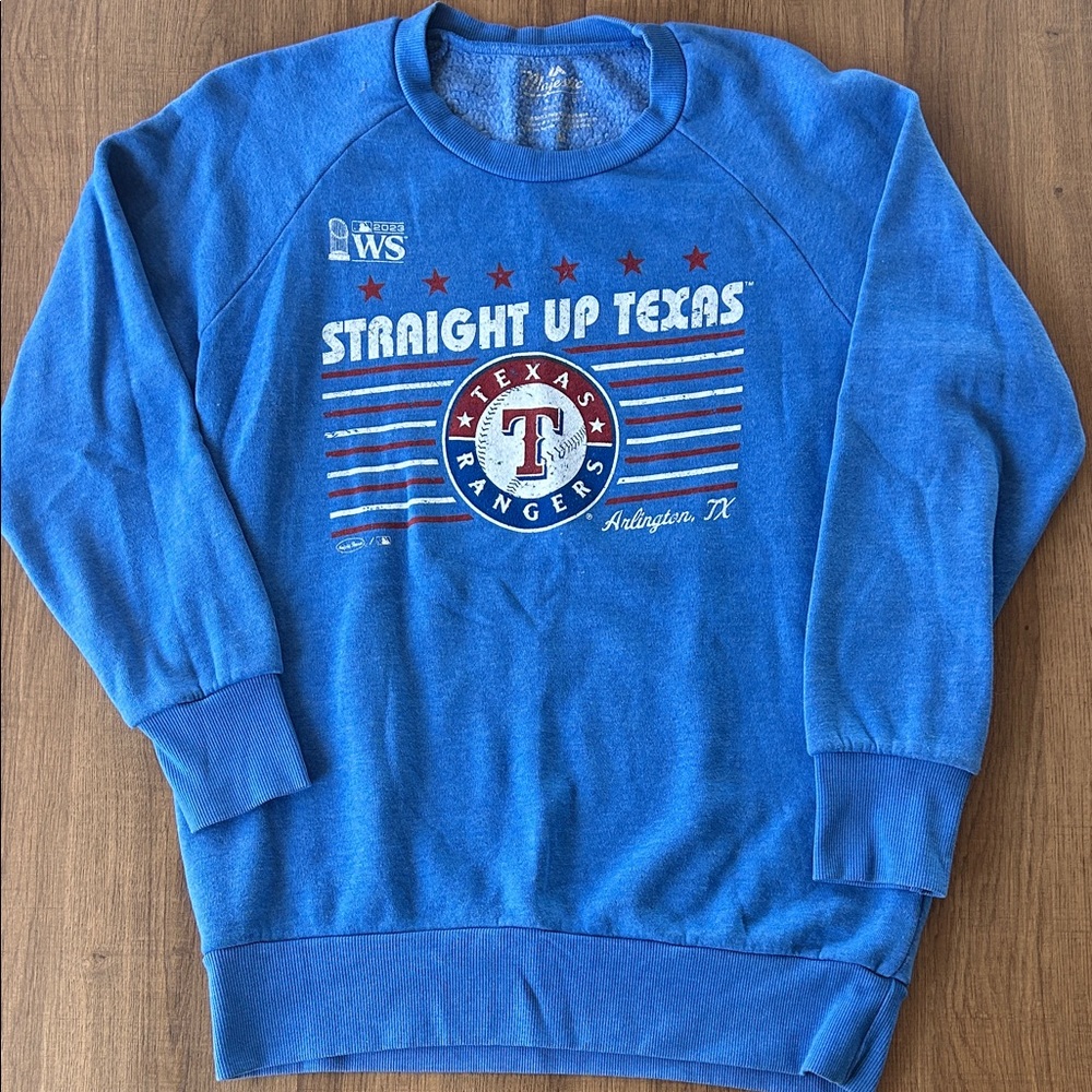 Texas Rangers Blue Crewneck Sweater